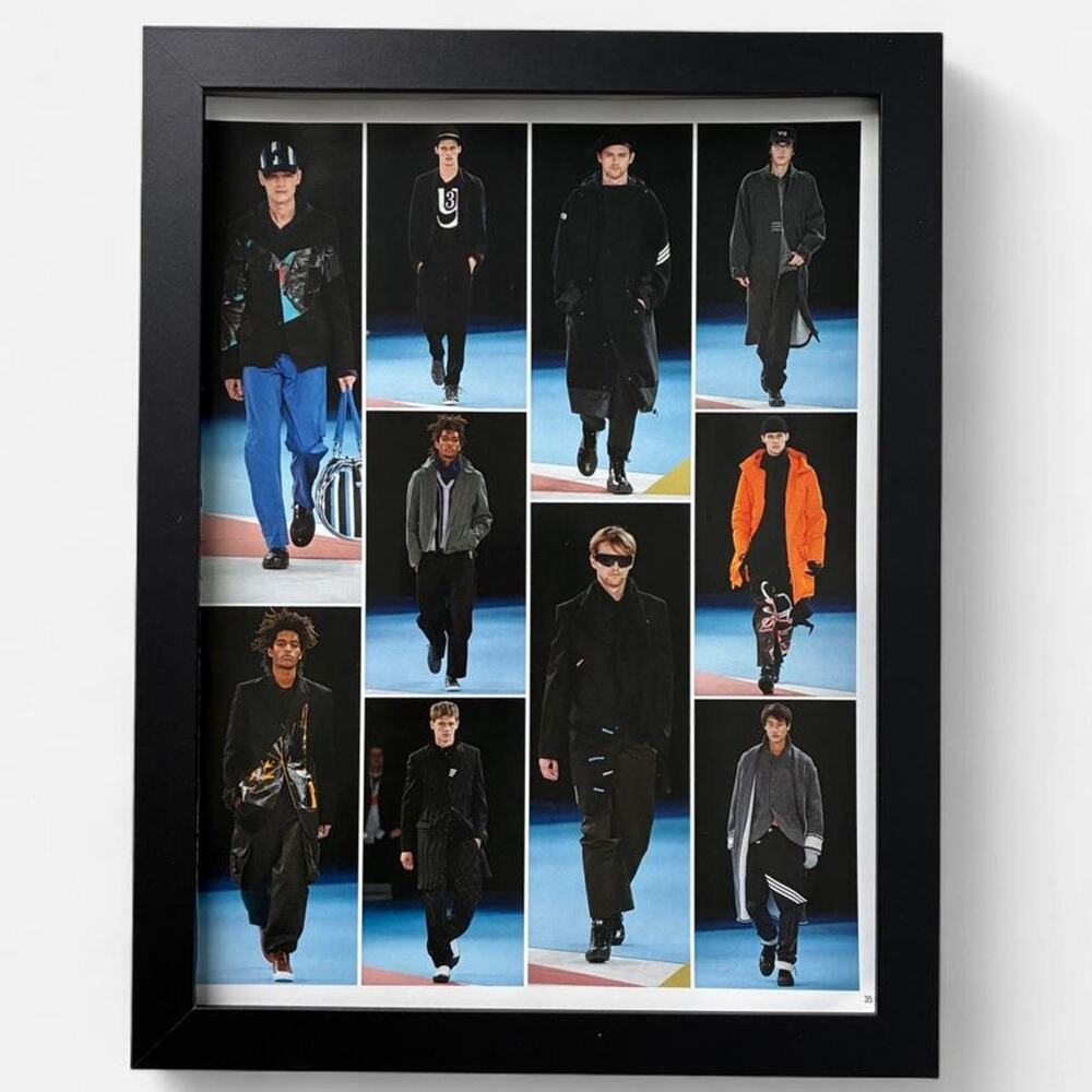 Y3 Yohji Yamamoto framed poster Archive 9x12 Japanese Fashion Issue